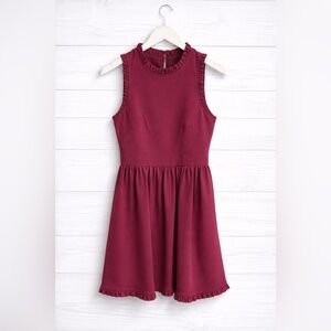 Kate Spade Sleeveless Burgundy Dress